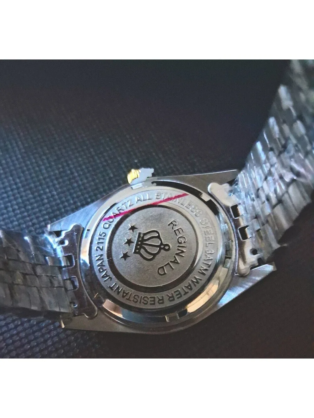 NEW IN BOX Men's Reginald 36mm Real Diamond Presidential Date Watch